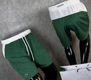 BERMUDA LACOSTE VERDE E BRANCO