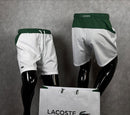 BERMUDA LACOSTE VERDE E BRANCO