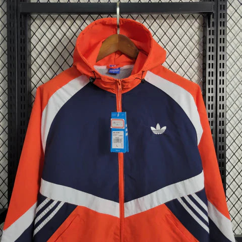 Corta Vento - Adidas Originals Laranja e Azul
