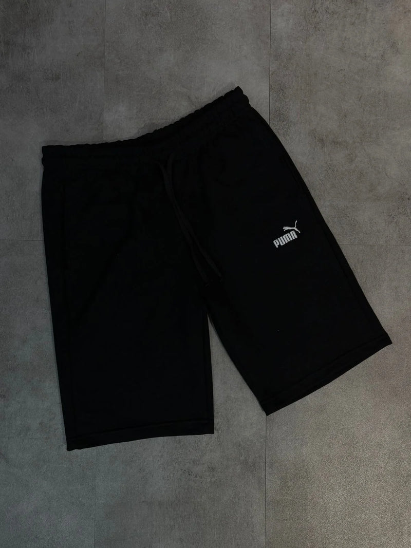 BERMUDA MOLETOM PUMA PRETO