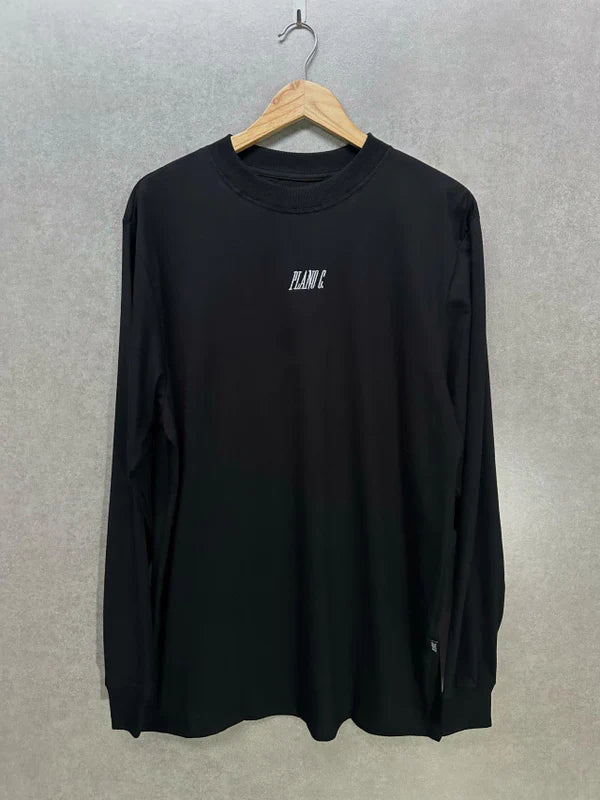 Camiseta Plano C Preto Manga Longa
