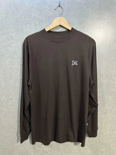 Camiseta Plano C  Marrom Manga longa