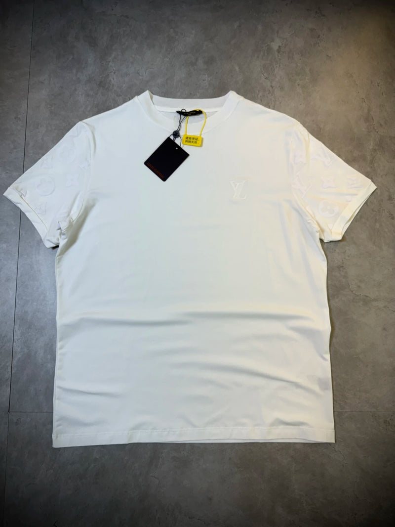 Camisa LV | Manga Símbolos - Branca