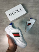 Tênis Importado GUCCI | Fita Tradicional - BRANCO