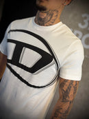 Camisa Diesel Logo Circular - Branca