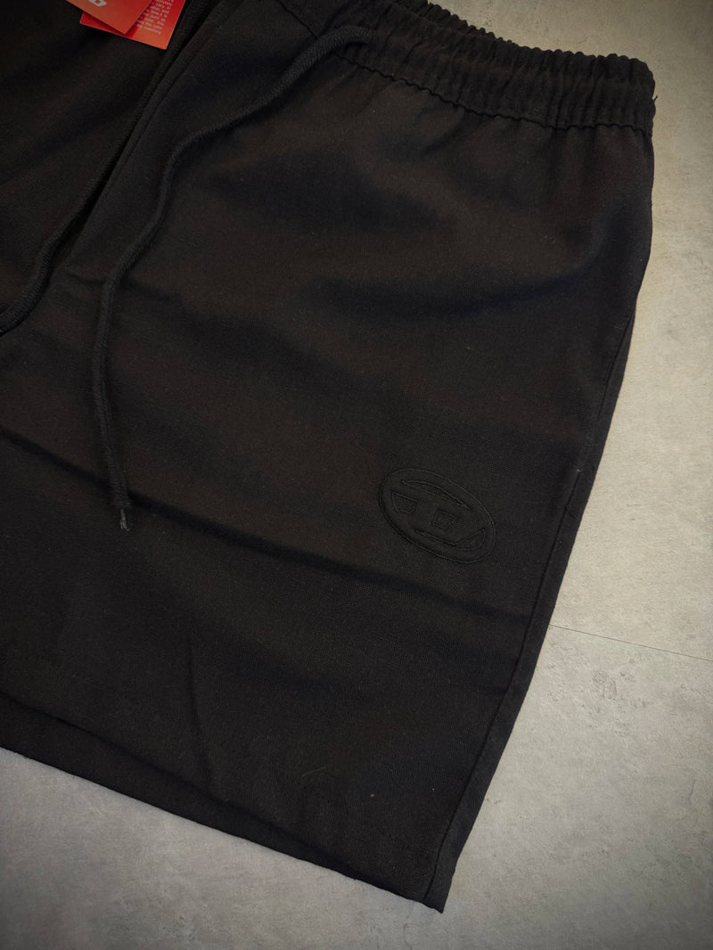 Short Diesel Linho Logo Circular - Preto - Importado