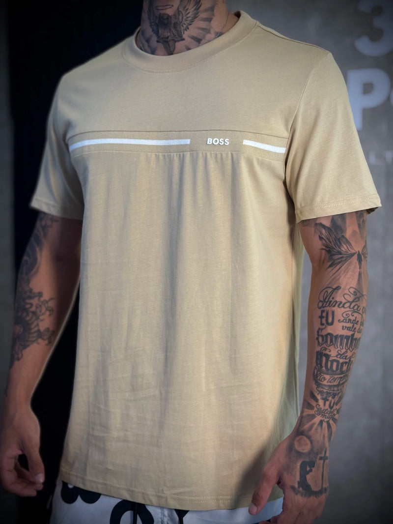 Camisa BOSS | Tricot Frontal - Bege