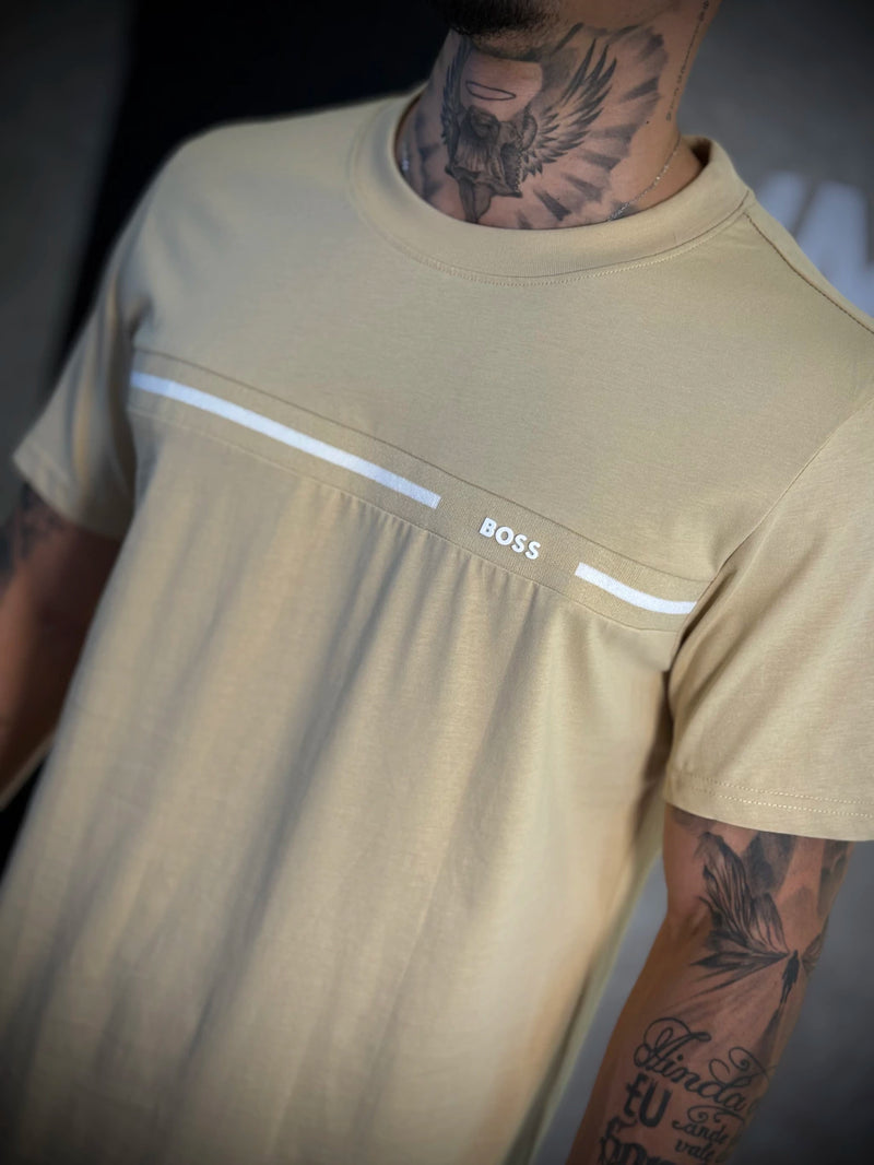 Camisa BOSS | Tricot Frontal - Bege