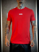 Camisa Diesel Logo Frontal Estampa Costas - Vermelha