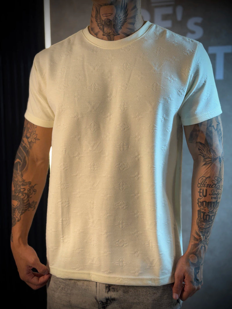 Camisa Louis Vuitton Basic | Símbolos - Premium - Off White