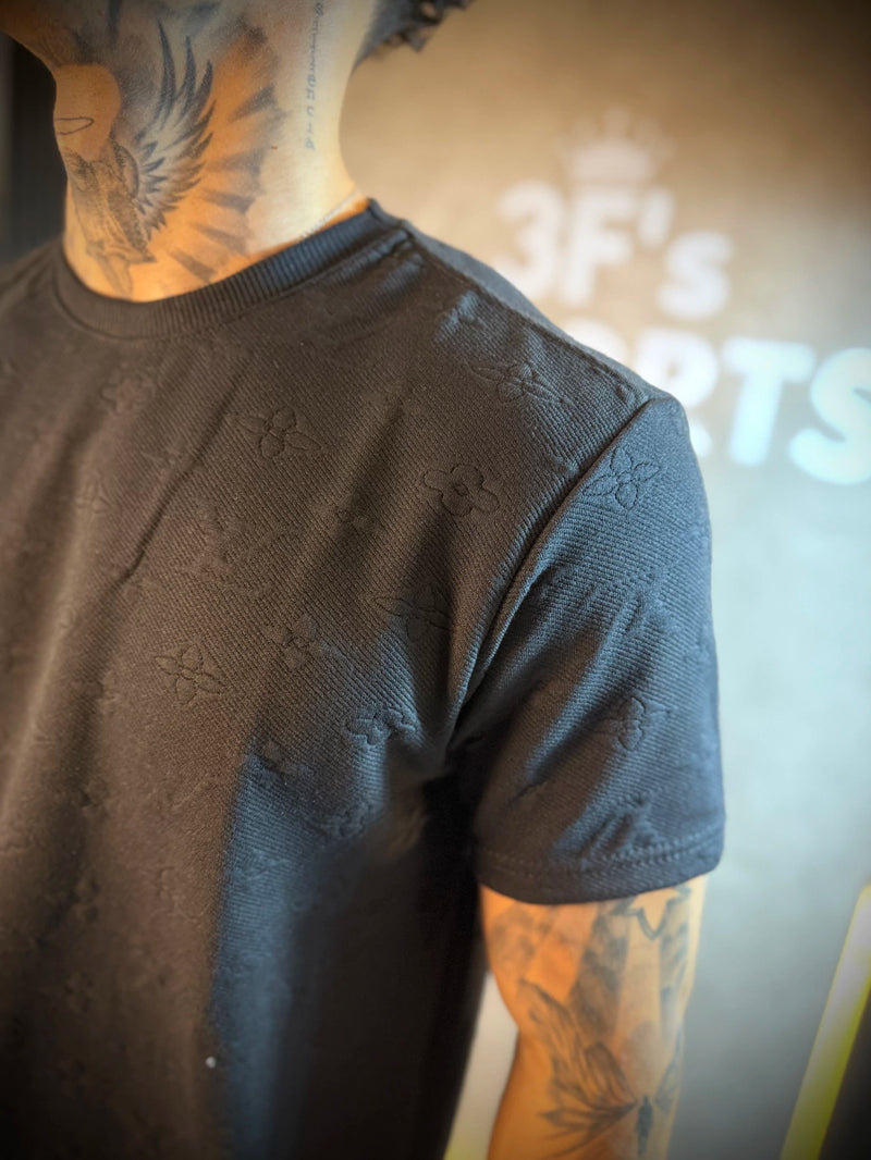 Camisa Louis Vuitton Basic | Símbolos - Premium - Preta