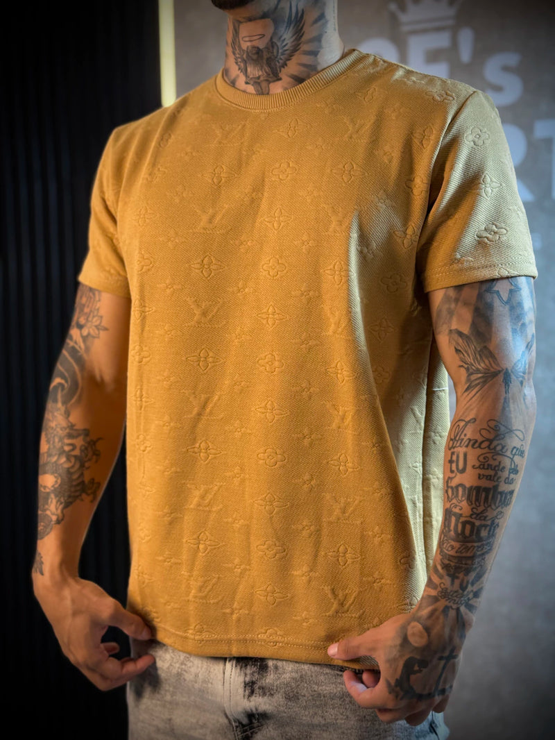 Camisa Louis Vuitton Basic | Símbolos - Premium - Caramelo