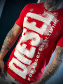 Camisa Diesel básica Logo Escrita Frontal - Vermelha