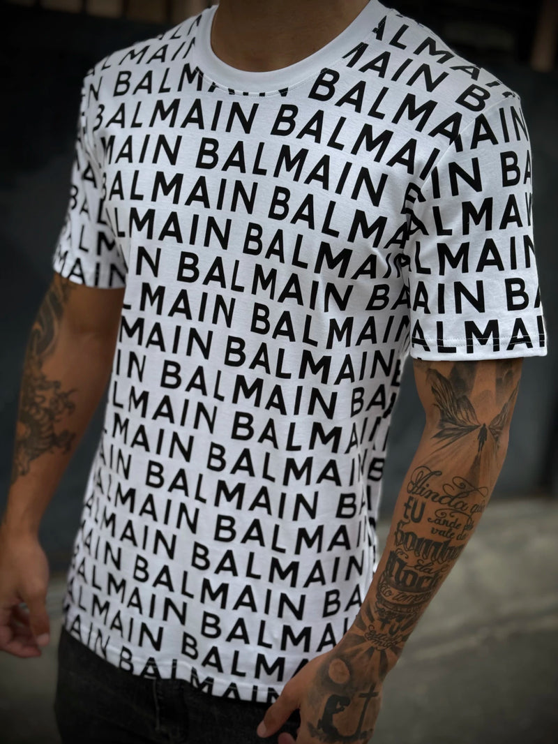 Camisa Balmain - Monogramada - Branca - Premium