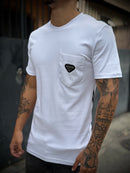 Camisa Prada Bolso - Estampa costas - Premium - Branca