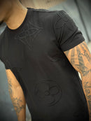 Camisa Louis Vuitton Alto Relevo | Símbolos Grande - Premium - Preta