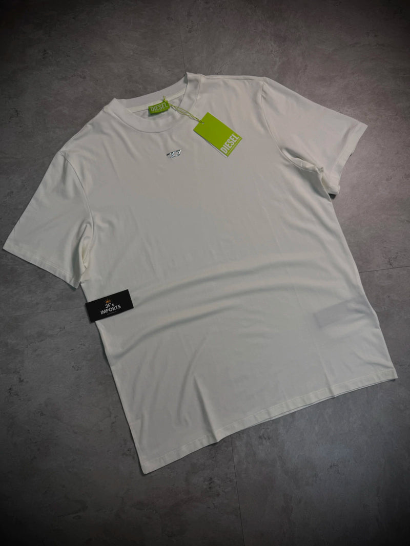 Camisa Diesel básica Mini Logo - Branca