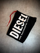 Short Diesel Logo Lateral - Preto/Branco