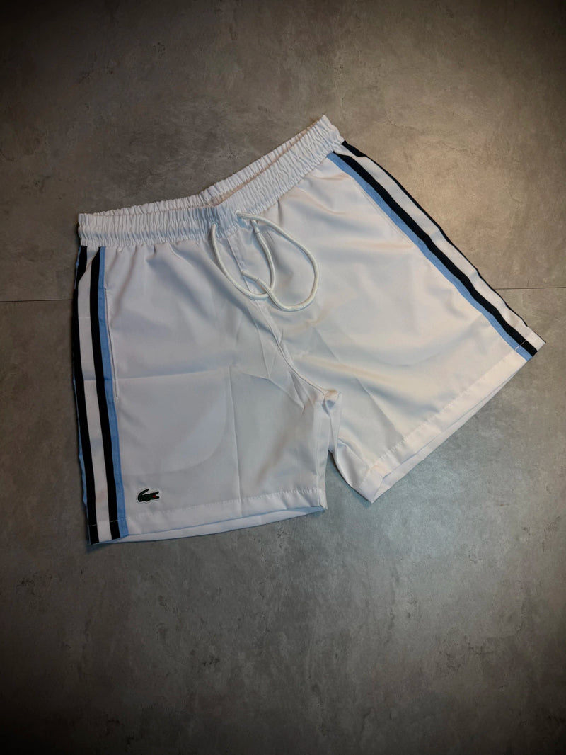 Short Lacoste Faixa Lateral Sport 2025 - Branco