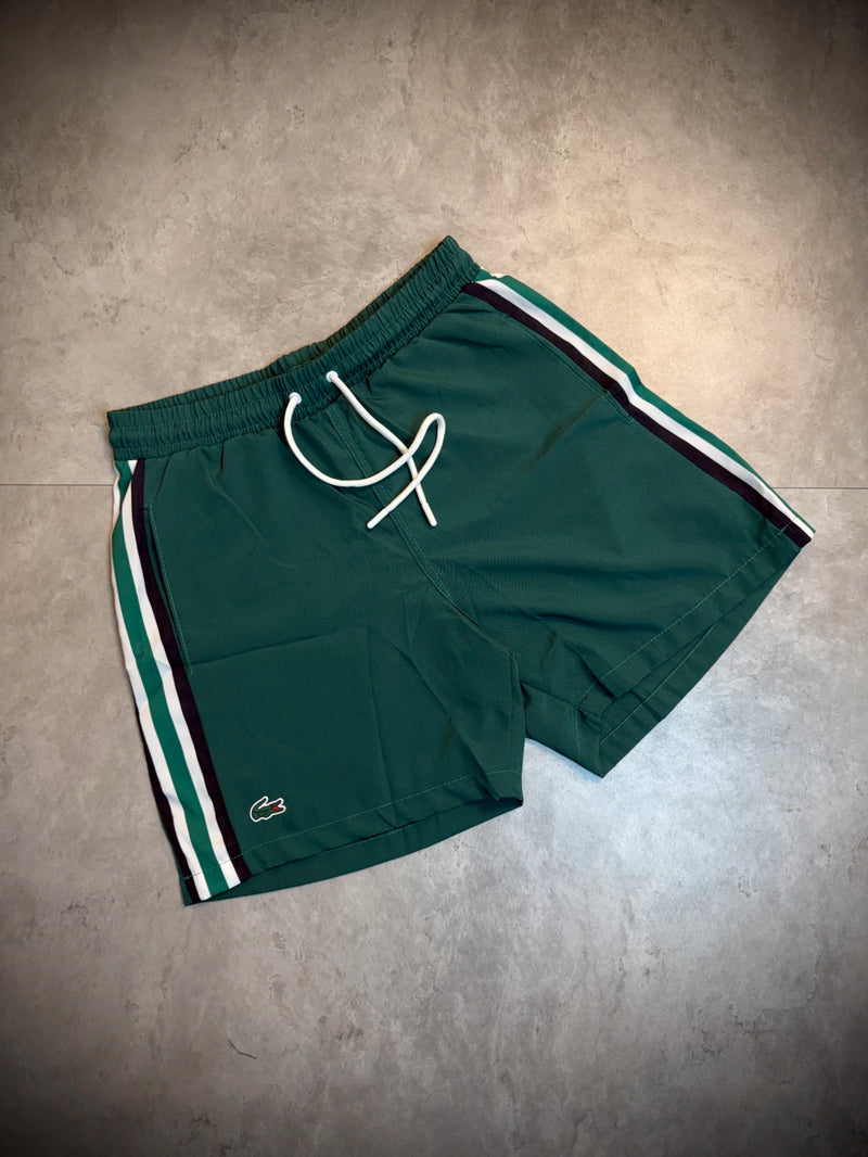 Short Lacoste Faixa Lateral Sport 2025 - Verde Militar