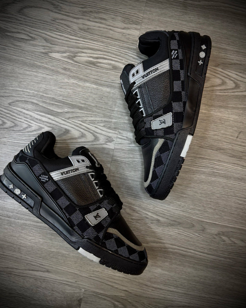 Tênis LV - Preto com Cinza | XADREZ • Limitado