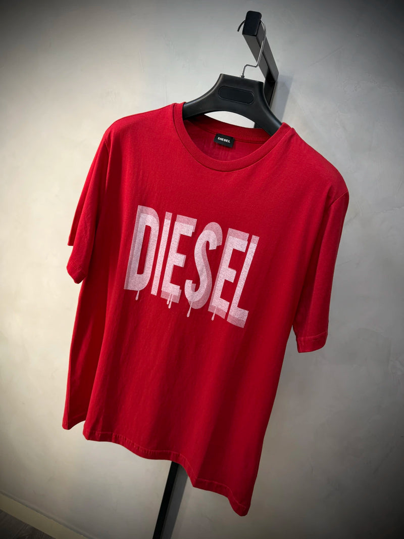 Camisa Diesel Logo Frontal - Vermelha