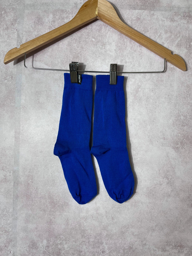 Meia Azul Royal Básica Bordada Altai