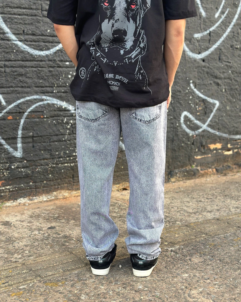 Calça Presence Estonada Reta Destroyde