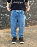 Calça Creed Jeans Destroyde Reta Azul