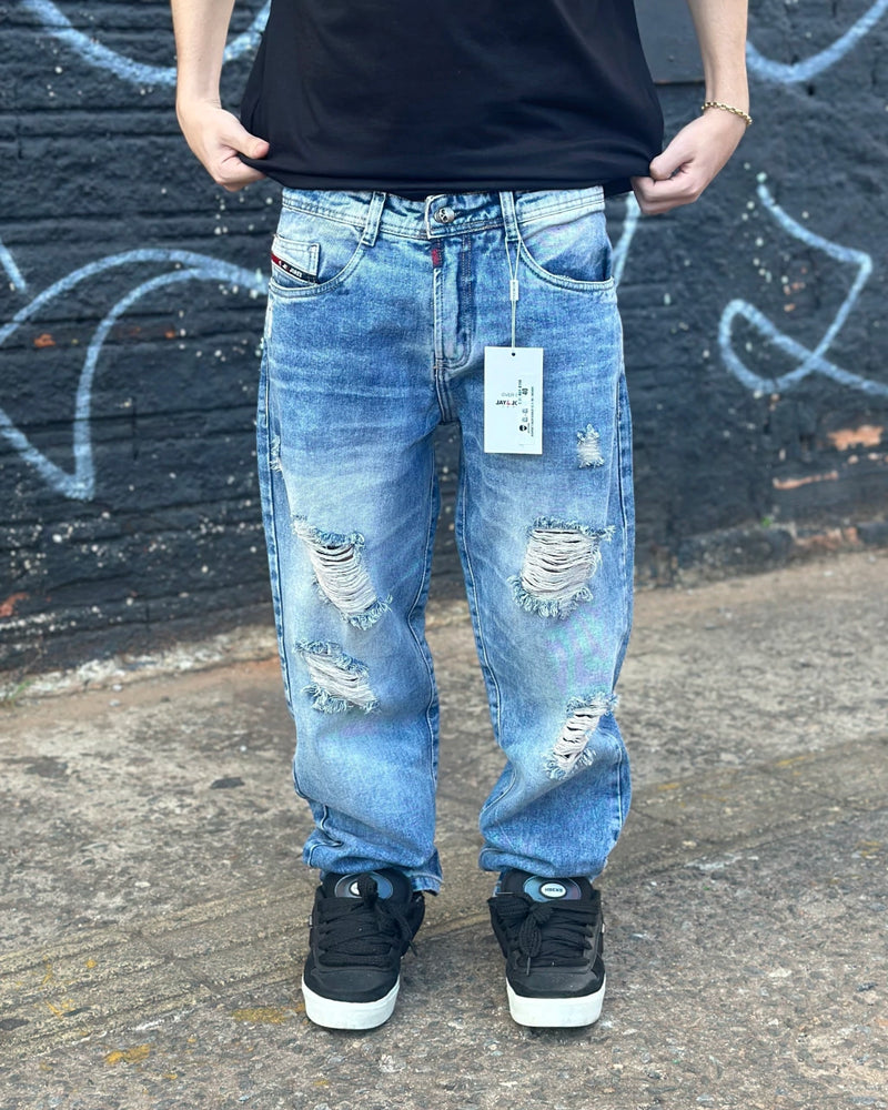Calça Jay Jones Jeans Destroyde Azul
