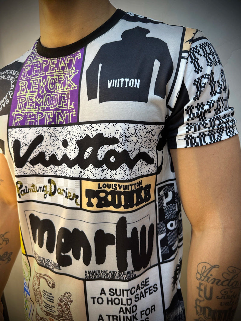 Camisa LV Limitada Read-to-Wear | Padronagem LV Franzine