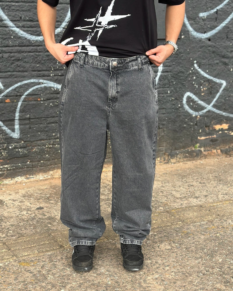 Calça Skull Jeans Reta Estonada