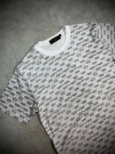 Camisa LV Estampa Monogramada Xadrez - Branca