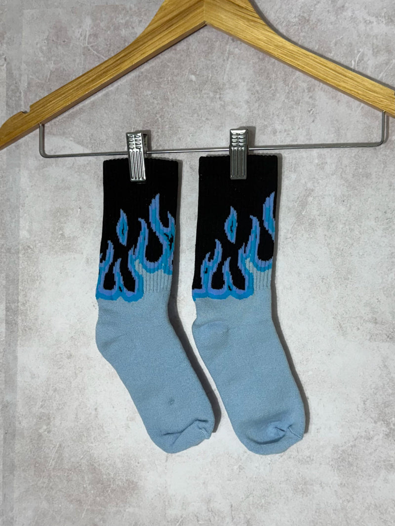 Meia Branca Trought The Flames 4 Altai Azul