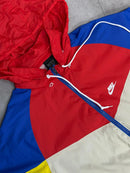 Jaqueta Corta Vento Azul/Vermelho