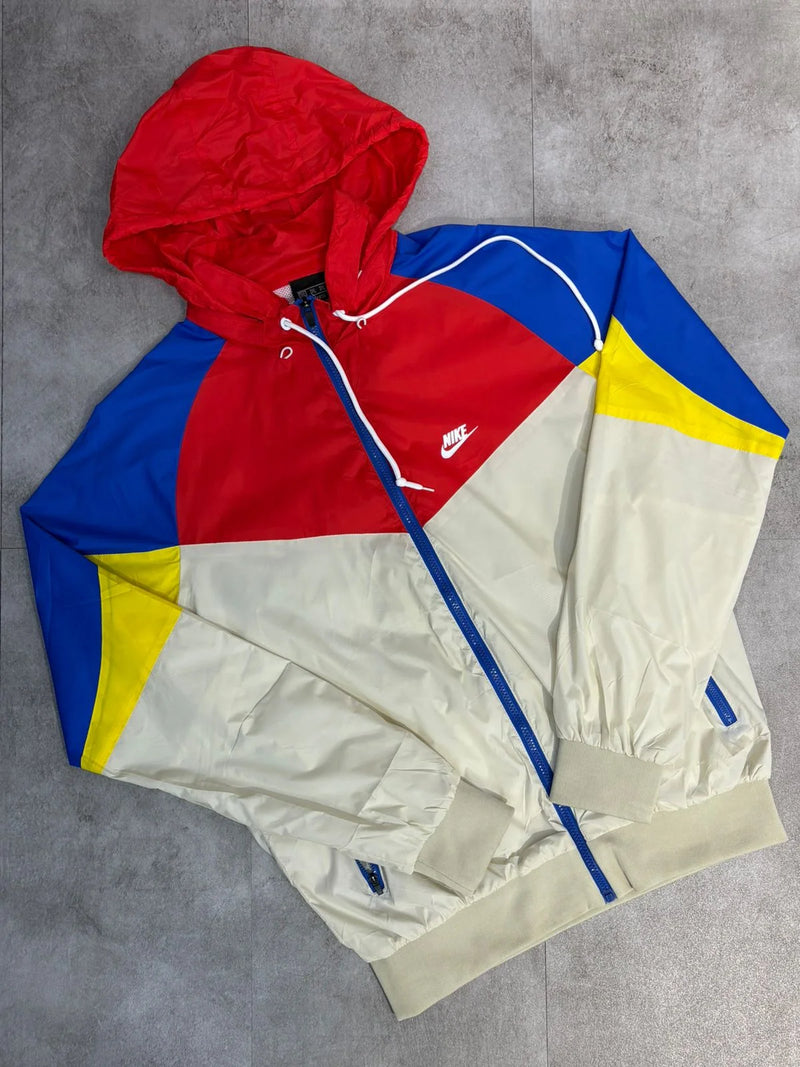 Jaqueta Corta Vento Azul/Vermelho